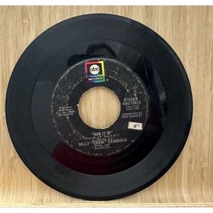 Billy Crash Craddock Rub it In / It's Hard to Love a Hungry Worried Man 45 RPM 7